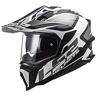 LS2 MX701 EXPLORER-06 HPFC ALTER Adventure bukósisak, matt fehér, XXL méret - Motoros sisak