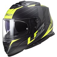 LS2 STORM II-06 NERVE helmet matt black / Hi-Vis yellow size 2.5 mm S - Motorbike Helmet