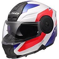 LS2 FF902 SCOPE II-06 DURIA flip-up helmet white/blue/red size: white/blue/red M - Motorbike Helmet