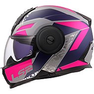 LS2 FF902 SCOPE II-06 OXYD flip-up helmet grey/blue/purple size 2.5 mm XL - Motorbike Helmet