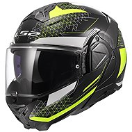 LS2 FF910 ADVANT II ASTRAL flip-up helmet H-V-yellow sized. XL - Motorbike Helmet