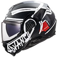 LS2 FF910 ADVANT II TAPE felhajtható sisak, fekete, méret XXL - Motoros sisak