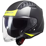 LS2 COPTER II-06 URBANE scooter jet helmet matt Hi-Vis yellow size 2.5 mm XL - Scooter Helmet