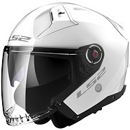 LS2 INFINITY II-06 HPFC scooter jet helmet glossy white vel. M - Scooter Helmet