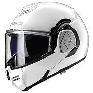 LS2 ADVANT flip-up helmet white sized. L - Motorbike Helmet