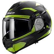LS2 ADVANT REVO flip-up helmet matt black / Hi-Vis yellow sized. M - Motorbike Helmet
