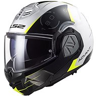 LS2 ADVANT CODEX Felnyitható bukósisak, fehér/ fekete, mérete M - Motoros sisak