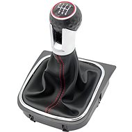 PROTEC Gear lever with cuff, VW Eos 2006 - 2012 6st red stitching I. - Gear Stick