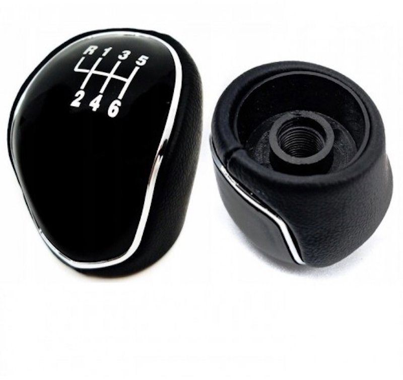 PROTEC Shift lever head, Ford Grand C - Max 2010 - 2019 6st black I. - Gear Stick