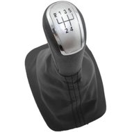 PROTEC Gear lever with cuff, Škoda Fabia 1 1999 - 2008 5st silver - Gear Stick