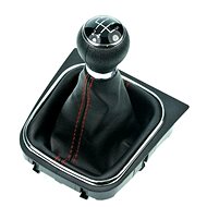PROTEC Gear lever with cuff, VW Touran 2009 - 2012 5st red stitching - Gear Stick