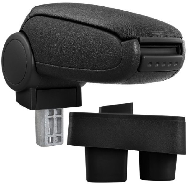 PROTEC Armrest, Skoda Roomster textile black from 2006 - Elbow Rest