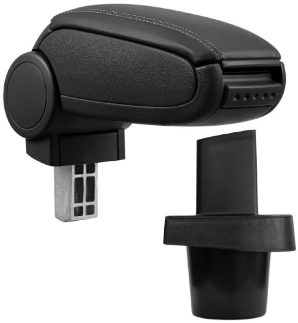 PROTEC Armrest, Toyota Yaris, synthetic leather, black 2005 - 2011 - Elbow Rest