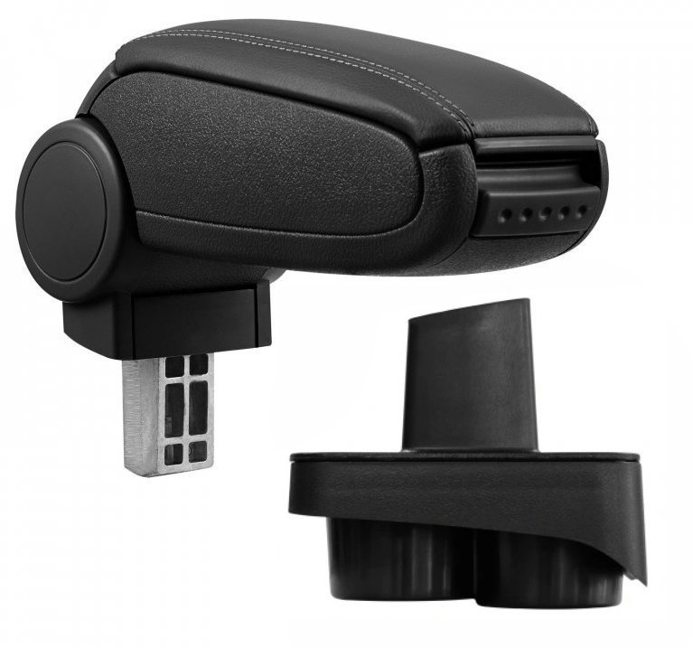 PROTEC Armrest, VW Polo 9N / 9N2 / 9N3, synthetic leather, black 2001 - 2009 - Elbow Rest