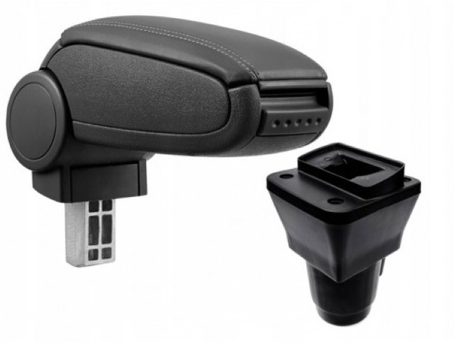 PROTEC Armrest, DACIA Duster, synthetic leather, black 2018 - 2022 - Elbow Rest