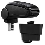 PROTEC Armrest, Fiat Grande Punto / Evo, synthetic leather, black, white stitching 2005 - 2012 - Elbow Rest