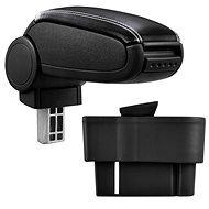 PROTEC Armrest, Opel Corsa D, synthetic leather, black, white stitching 2006 - 2014 - Elbow Rest