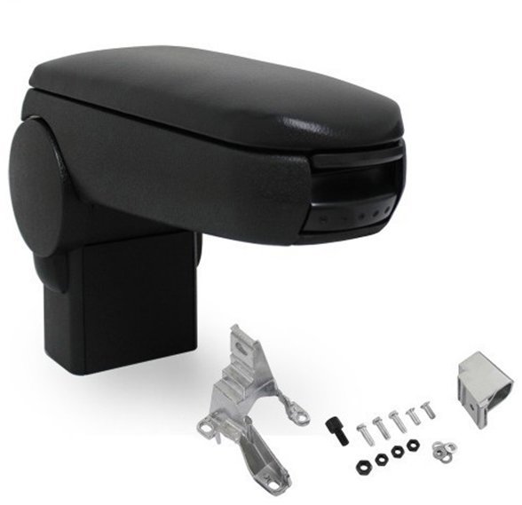 PROTEC Armrest, VW Bora, synthetic leather, black 1998 - 2005 - Elbow Rest