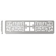 PREXIM License plate frame carbon silver - Licence Plate Holder