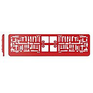 PREXIM License plate frame carbon red - Licence Plate Holder