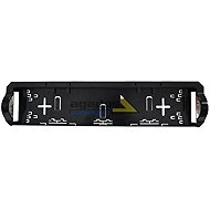 AGADOS License plate mat with side LED light 24 V - Licence Plate Holder