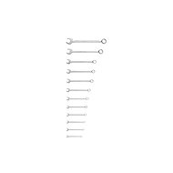 Hogert Sada očkoplochých klíčů 12 ks - Wrench Set