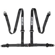Sparco Four-point seat belt with ECE homologation, with screw attachment, black - Safety Belt