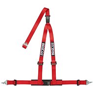 Sparco 3-point seat belt with ECE approval, detachable, colour red - Safety Belt