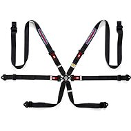 Sparco Racing 6 point belt COMPETITION H - 2 PD Martini Racing, FIA homologation including FHR, blac - Safety Belt