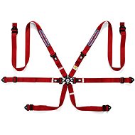 Sparco Racing 6 point belt COMPETITION H - 2 PD Martini Racing, FIA homologation including FHR, red - Safety Belt