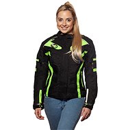 MAXX - NF 2400 Women's textile jacket black and green reflective M - Motorcycle Jacket
