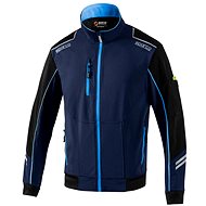 Sparco technical softshell lightweight jacket, blue-dark blue, size L - Jacket