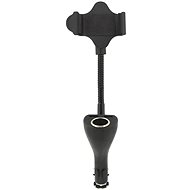 Phone holder for socket SPRING 20cm 2xUSB - Phone holder
