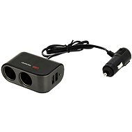 Compass Rozdvojka 12/24V + 2x USB 2100mA - Nabíječka do auta