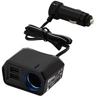 Adapter with cable 12V + 2x USB 2400mA SELECT - Car Charger