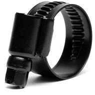 Escape6 stainless steel hose clamp for pressure hoses black, clamp range 13-20 mm - Hose Clamps