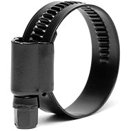 Escape6 stainless steel hose clamp for pressure hoses black, clamp range 22-32 mm - Hose Clip