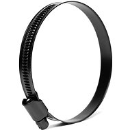 Escape6 stainless steel hose clamp for pressure hoses black, clamp range 68-85 mm - Hose Clip