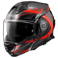 LS2 FF901 ADVANT-X CARBON FUTURE flip-up red size. S - Motorbike Helmet