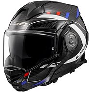LS2 FF901 ADVANT-X CARBON FUTURE překlápěcí bílá/modrá vel. M - Motorbike Helmet