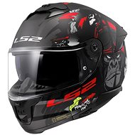 LS2 FF808 STREAM II-06 ANGRYMONKEY integral matt-black/red size 2.5 mm XS - Motorbike Helmet