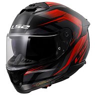 LS2 FF808 STREAM II-06 FURY integrált, fekete/piros, méret XL - Motoros sisak