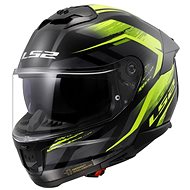 LS2 FF808 STREAM II-06 FURY Zárt bukósisak, fekete/Hi-Vis-sárga, XL méret - Motoros sisak