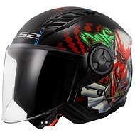 LS2 OF616 AIRFLOW II-06 HAPPY DREAMS scooter jet size. XS - Motorbike Helmet