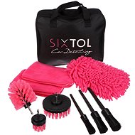 Sixtol Car Detailing Pink 9, 9 pcs - Car Cleaning Set
