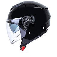 MAXX - OF 852 scooter helmet black lacquered with sun visor XL - Scooter Helmet