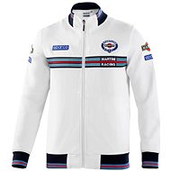 Sparco Martini Racing Zipped Sweatshirt, white - Sweatshirt