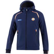 Sparco softshell jacket with hood Gulf, blue, M - Jacket