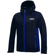 Sparco Waterproof Shell Jacket, black and blue, M - Jacket