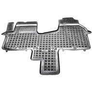 Rezaw-Plast rubber with raised edge, Opel Vivaro II, 2014-2019, 1st row, 2-seater - Car Mats
